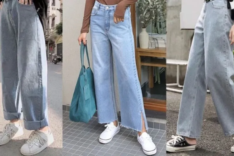 Phụ kiện và giày dép phối hợp cùng quần ống suông