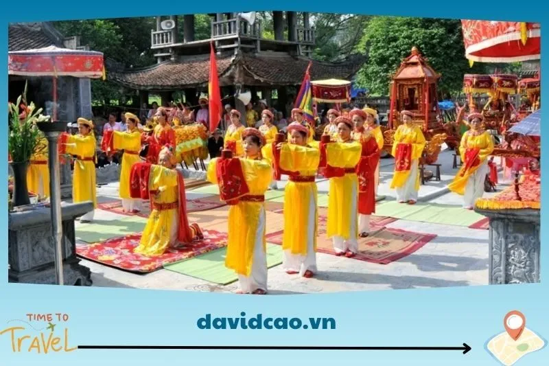 Hoạt động nổi bật trong lễ hội đền Thái Vi
